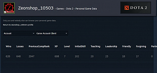 2947 mmr 628 побед 648 поражений  от магазина Zeonshop